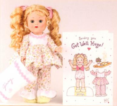 Vogue Dolls - Vintage Ginny - Vintage Diana Vining Greeting Card - Get Well Hugs - кукла